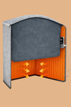 Under Desk Foot & Leg Heater – Quiet, Energy-Efficient Personal Space Warmer (Grey)