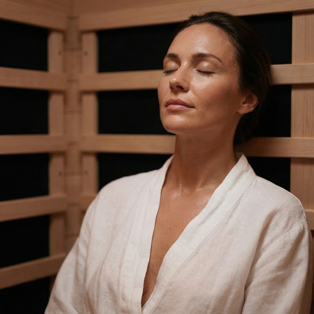 Full-Body Infrared Sauna with Red Light Therapy