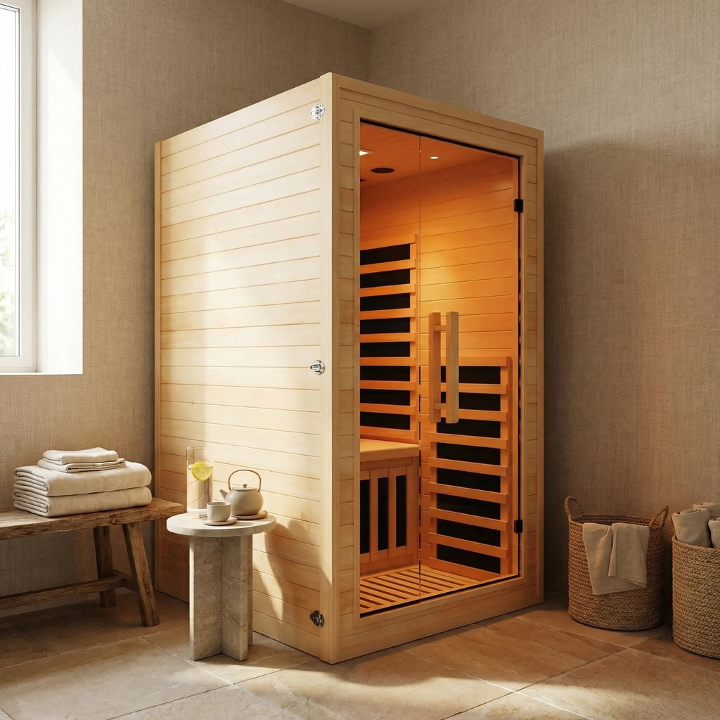 Full-Body Infrared Sauna with Red Light Therapy